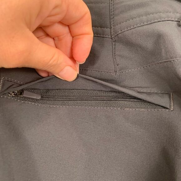 Mack Weldon dark grey athletic men’s joggers with zipper pockets size large - Picture 9 of 13